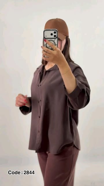 شومیز مچ پاکتی سیلک زنانه